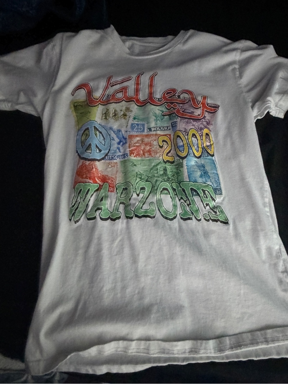 White 'Warzone 2000' Graphic T‑Shirt